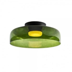 Nordic Morandi Glass Bowl Shaped Ceiling Lamp