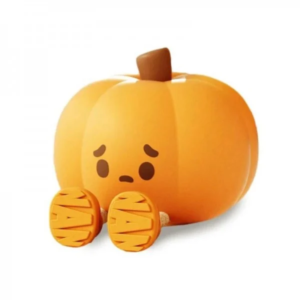 Halloween Sad Little Pumpkin Led Table Lamp