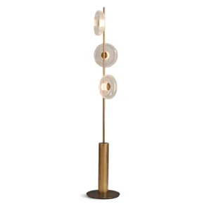 Glacier Crackle Glass Floor Lamp