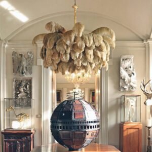 Ostrich Feather Chandeliers